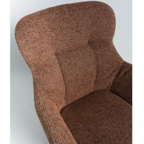 With armrest and stitching brick red desk chair high quality